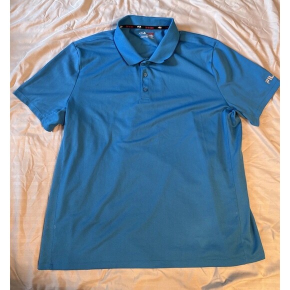 FILA SPORT GOLF BLUE POLO SHIRT- SIZE 2XL - M133 - Picture 1 of 4